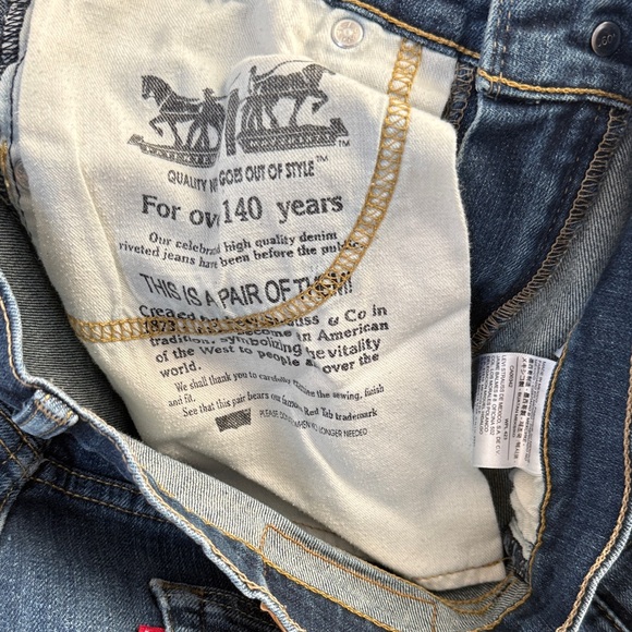 Levi's Men's Classic Blue 513 Straight Jeans, 30 x 30 - Picture 8 of 9